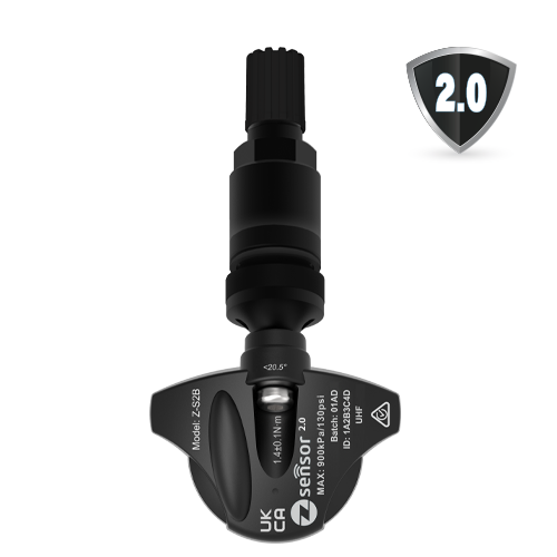Clamp-In Z Sensor - Aluminium Black Valve - Dual Band 315/433Mhz