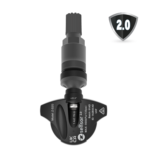 Clamp-In Z Sensor - Aluminium Black Valve - Dual Band 315/433Mhz